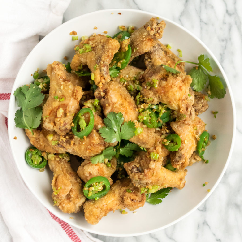 Salt and Pepper Chicken Wings recipe by Cooks and Kid